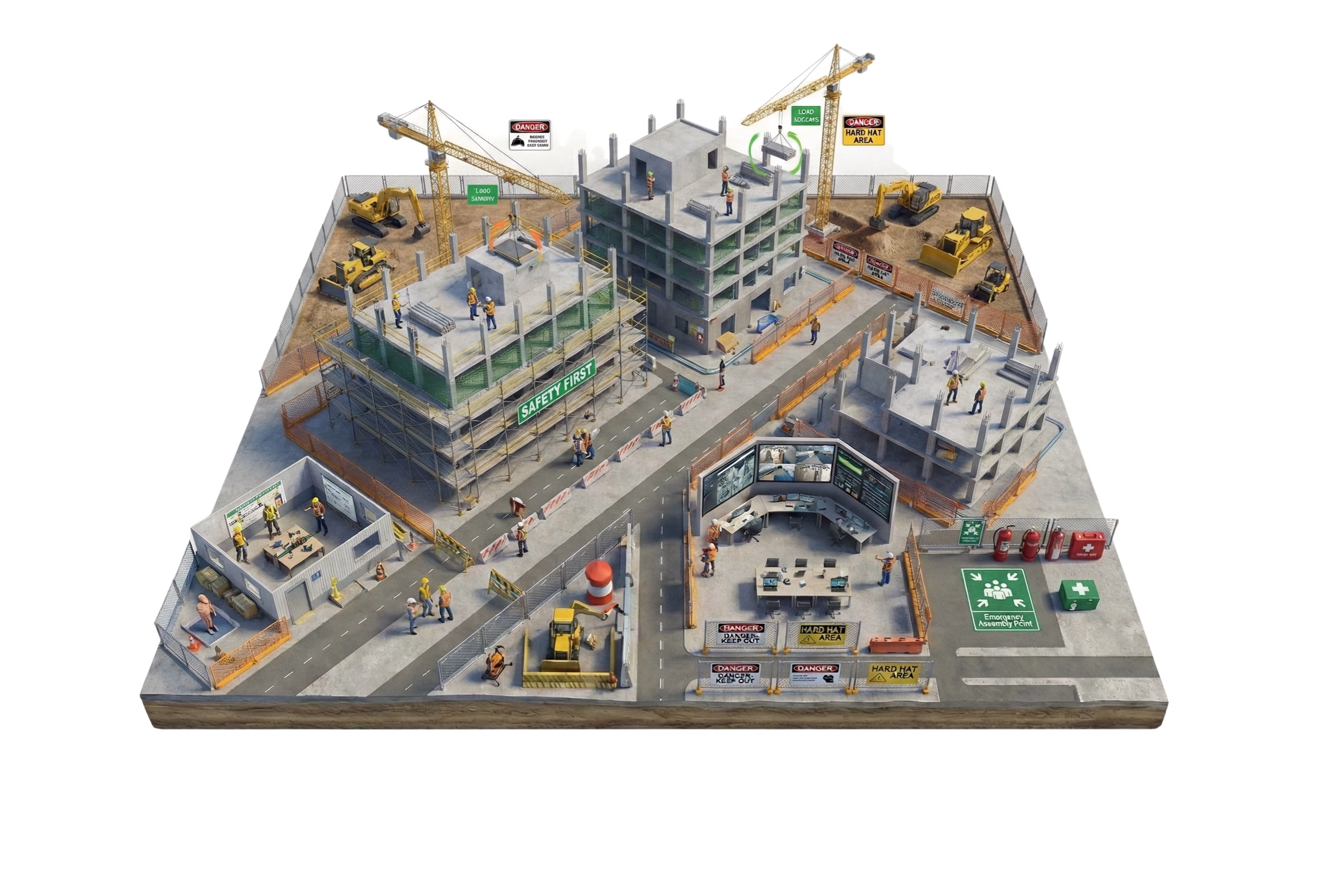 Proteja trabalhadores na construção com