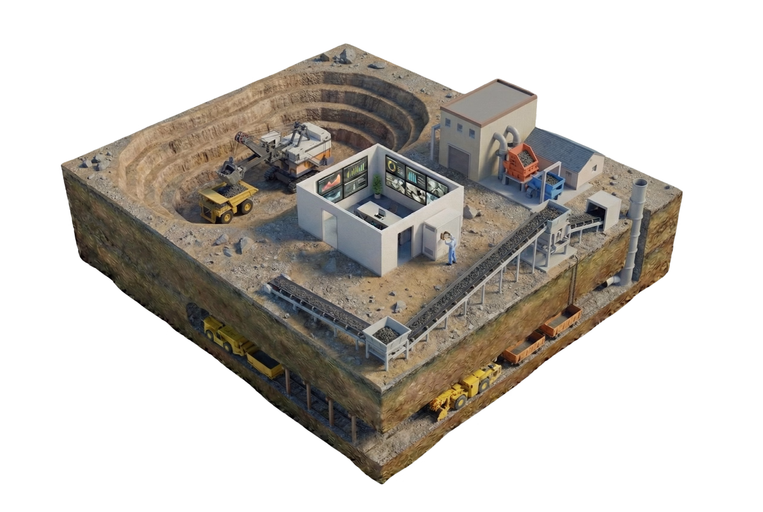 Transforme as operações de mineração com