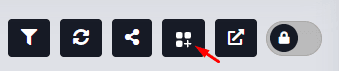 Bouton Ajouter un tableau de bord dans la barre d'outils de Monitor