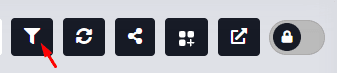 Schaltfläche mit Trichtersymbol zum Öffnen des Filtermenüs in einem Dashboard