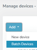 Batch Device Creation: captura de tela 1