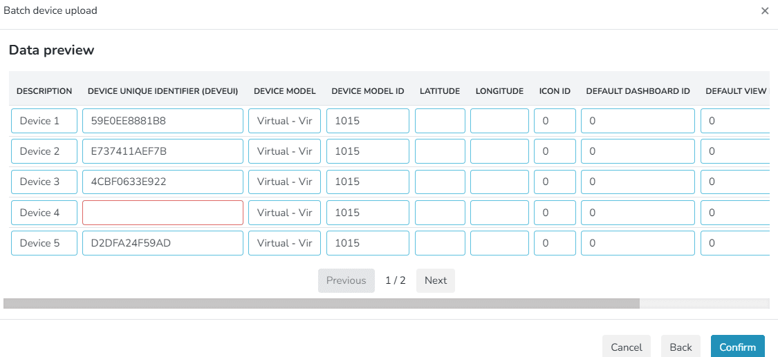 Batch Device Creation: captura de tela 3