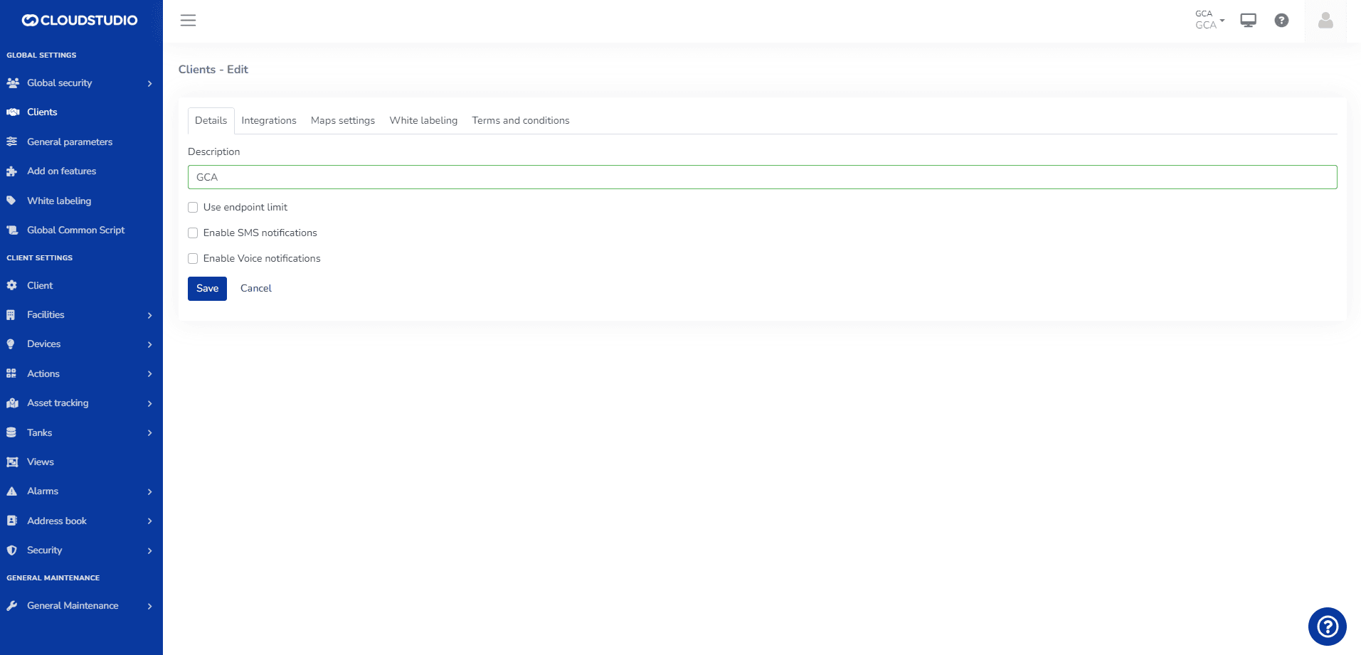 Kundenbearbeitung mit deaktivierten SMS- und Sprachbenachrichtigungen