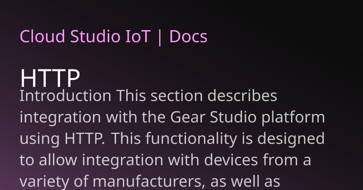 how to integrate the https: Images High Quality Grahic HTTP | Cloud Studio IoT